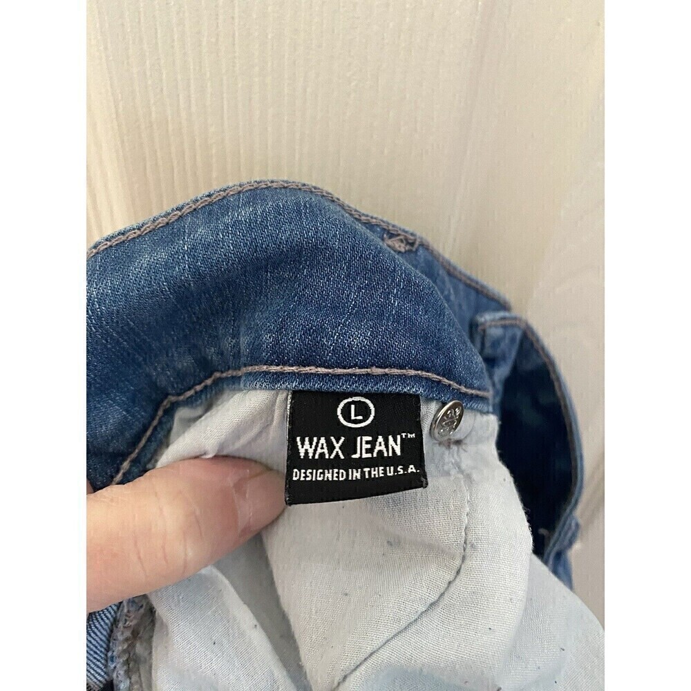 Wax Denim Destressed Jean Shorts Sz.L - Picture 5 of 5